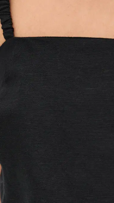 Onia Air Linen Scallop Cropped Top Black | Thumbnail 6 Onia Air Linen Scallop Cropped Top Black | Thumbnail 6