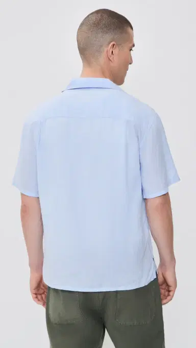 Knickerbocker Marina Linen Shirt Sky | Thumbnail 3