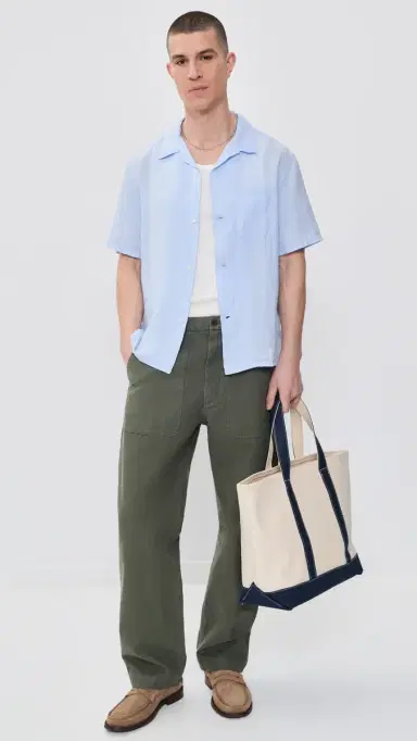 Knickerbocker Marina Linen Shirt Sky | Thumbnail 5