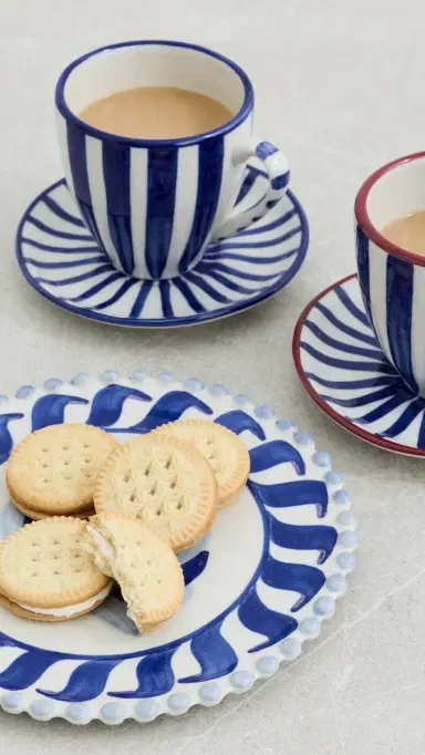 CAROLINA K Dessert Plate Blue One Size | Thumbnail 4