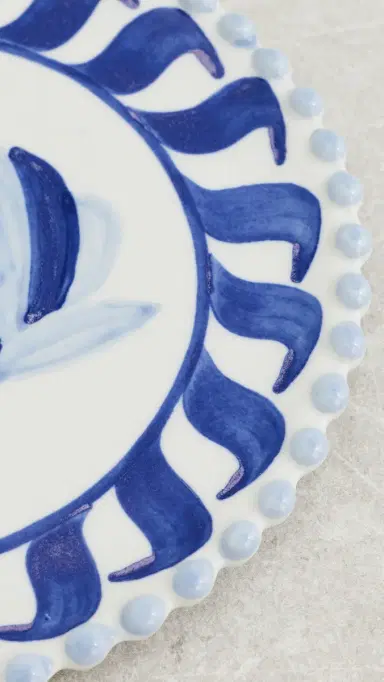 CAROLINA K Dessert Plate Blue One Size | Thumbnail 5