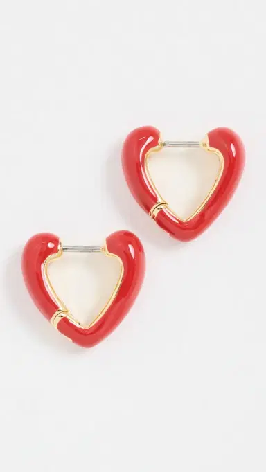 Gorjana Amour Heart Huggies | Thumbnail 2