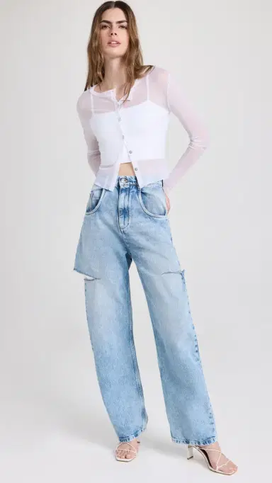Maison Margiela Denim Jeans with Slash Details Blue 42 | Thumbnail 2 Maison Margiela Denim Jeans with Slash Details Blue 42 | Thumbnail 2
