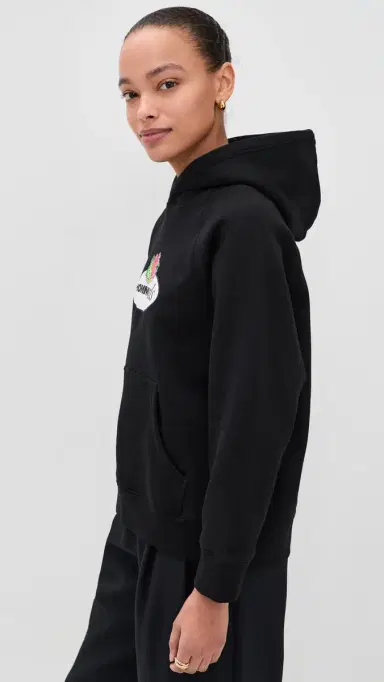 Hommegirls Homme Girls x Fruit of The Loom Hoodie Black w/ Logo M | Thumbnail 4