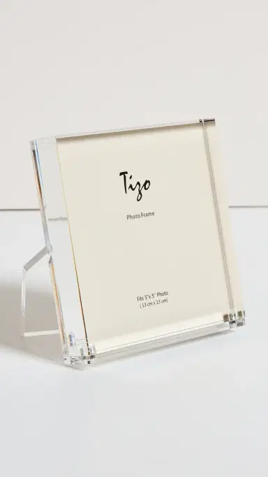 Tizo Design Clear Lucite Frame with Easel Back 5x5 | Thumbnail 2