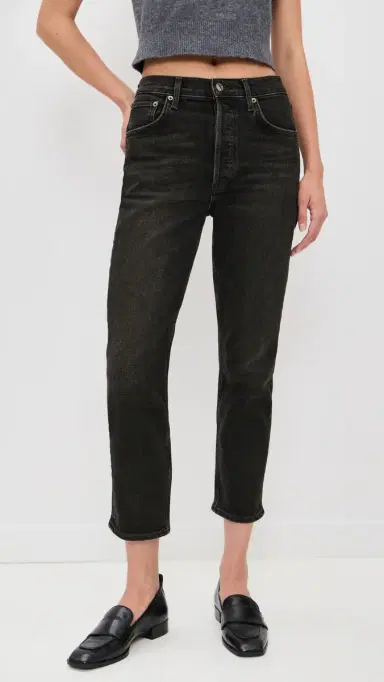 AGOLDE Riley High Rise Straight Crop Jeans | Thumbnail 3 AGOLDE Riley High Rise Straight Crop Jeans | Thumbnail 3
