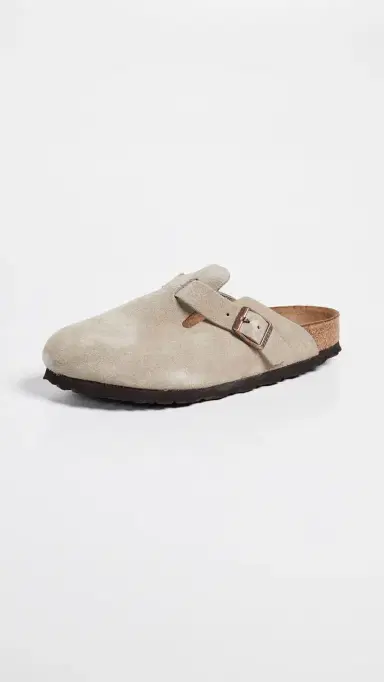 Birkenstock Boston Soft Footbed Clogs Taupe 37 | Thumbnail 2