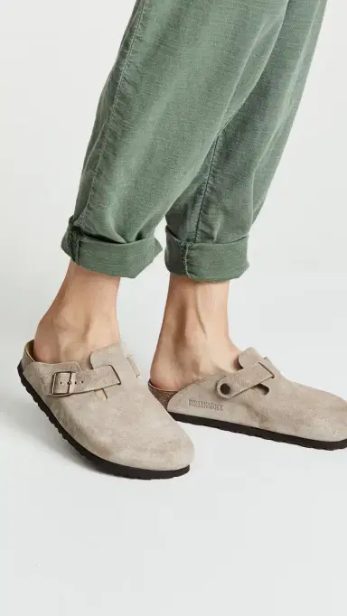 Birkenstock Boston Soft Footbed Clogs Taupe 37 | Thumbnail 3