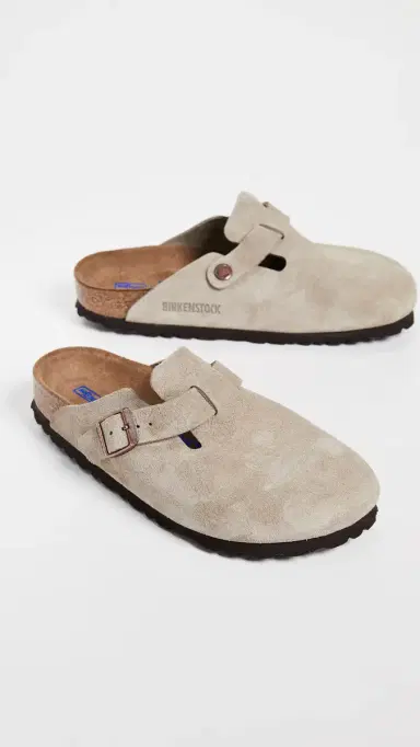 Birkenstock Boston Soft Footbed Clogs Taupe 37 | Thumbnail 6