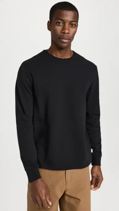 Frame Duo Fold Long Sleeve Crew Noir | Thumbnail 2