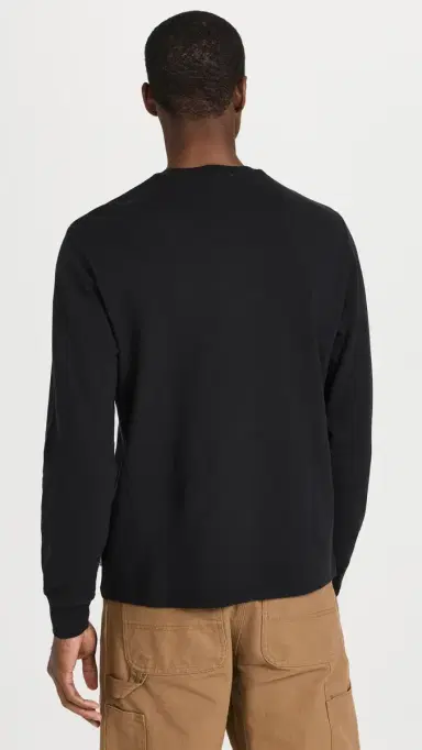 Frame Duo Fold Long Sleeve Crew Noir | Thumbnail 3