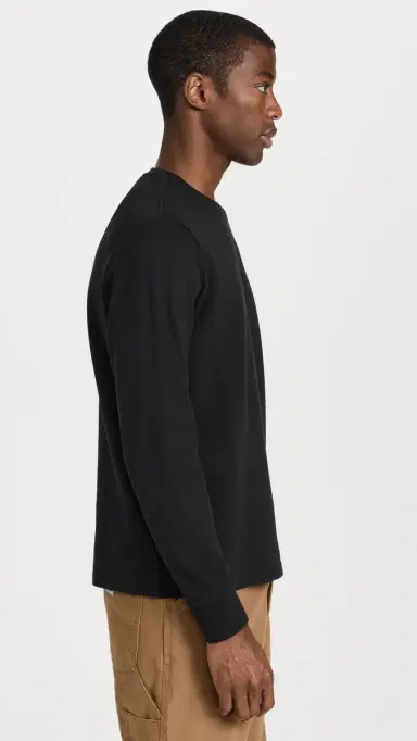 Frame Duo Fold Long Sleeve Crew Noir | Thumbnail 4
