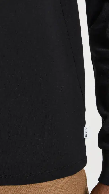 Frame Duo Fold Long Sleeve Crew Noir | Thumbnail 6