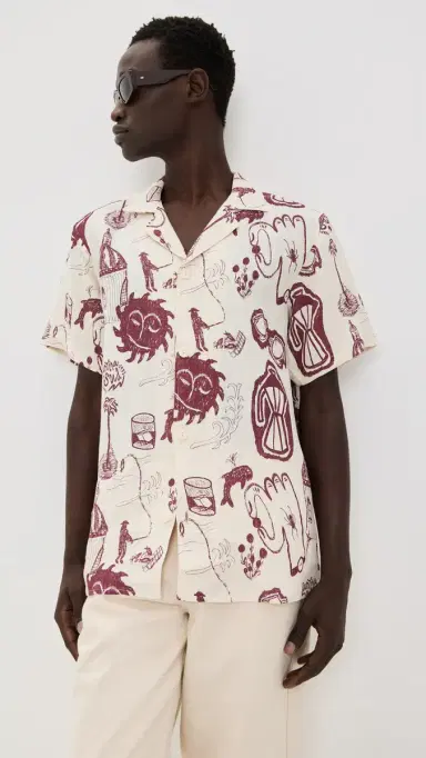 OAS Cantina Cuba Linen Shirt White L | Thumbnail 3