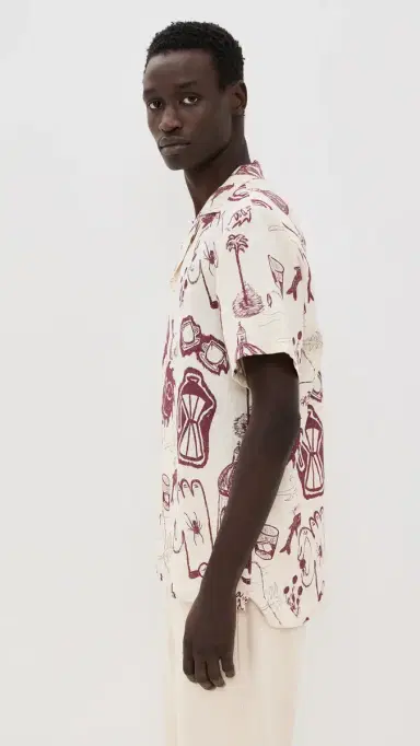OAS Cantina Cuba Linen Shirt White L | Thumbnail 5
