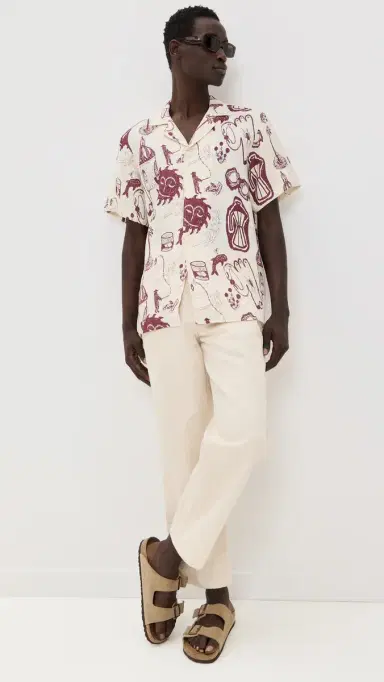 OAS Cantina Cuba Linen Shirt White L | Thumbnail 6