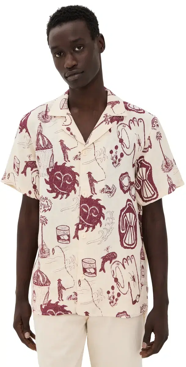 Cantina Cuba inen Shirt White