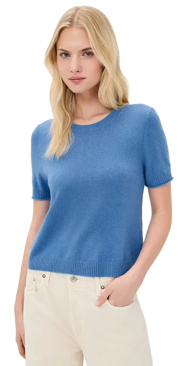 Emerson hort leeve weater Perfect Blue