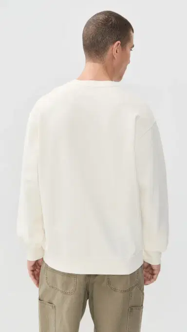 Madewell The McCarren Midweight Crewneck Sweatshirt Vintage Ivory L | Thumbnail 3 Madewell The McCarren Midweight Crewneck Sweatshirt Vintage Ivory L | Thumbnail 3