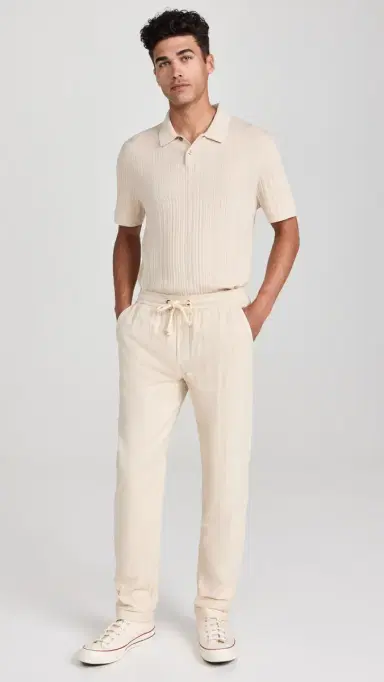 Marine Layer Saturday Stretch Beach Pants Fog | Thumbnail 5 Marine Layer Saturday Stretch Beach Pants Fog | Thumbnail 5
