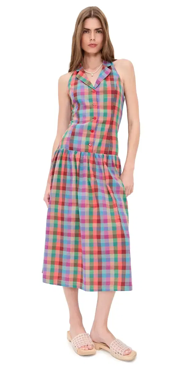 Lisa Says Gah Vaughn Dress Colorburst Plaid
