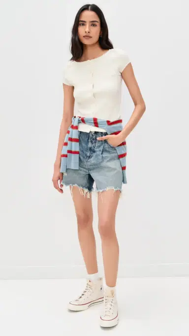Free People Most Wanted Cardi Ivory M | Thumbnail 5