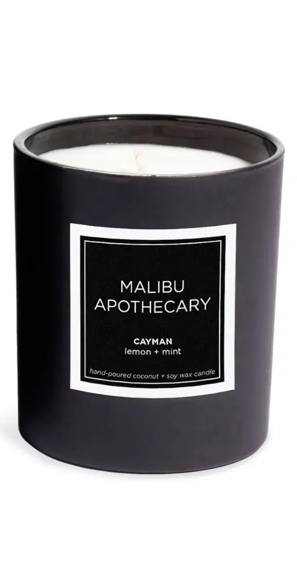 Malibu Apothecary Cayman Candle Matte Black 8.0 oz/237 mL