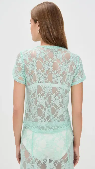 LE BOP Lace Tee Mint M | Thumbnail 3