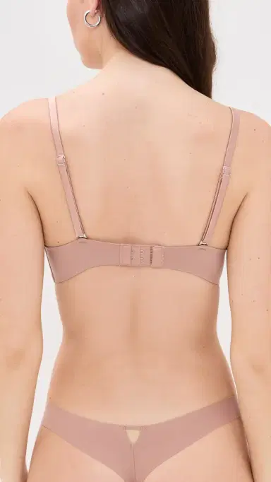 Fleur du Mal Le Stretch Micro U-Plunge Bra Tan 34D | Thumbnail 3