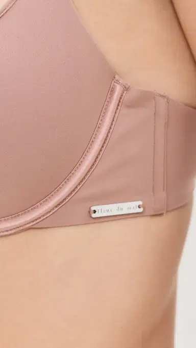 Fleur du Mal Le Stretch Micro U-Plunge Bra Tan 34D | Thumbnail 6