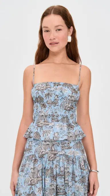 STAUD Ayla Top Sky Toile | Thumbnail 2