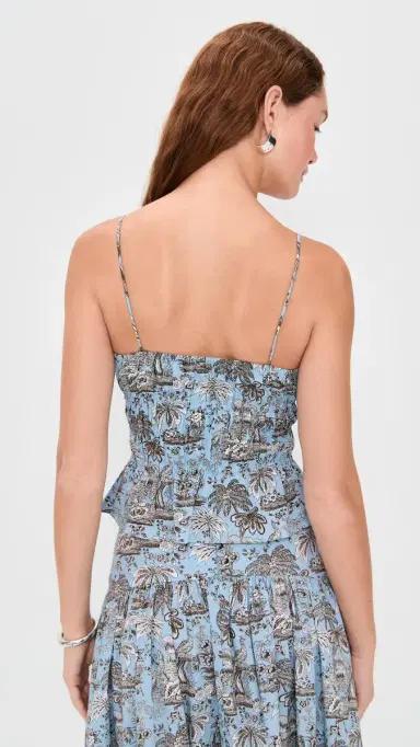 STAUD Ayla Top Sky Toile | Thumbnail 3