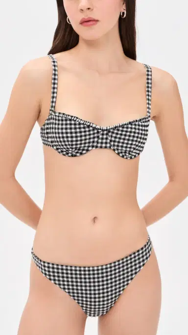 Onia Ashley Bikini Bottoms Black/White | Thumbnail 4