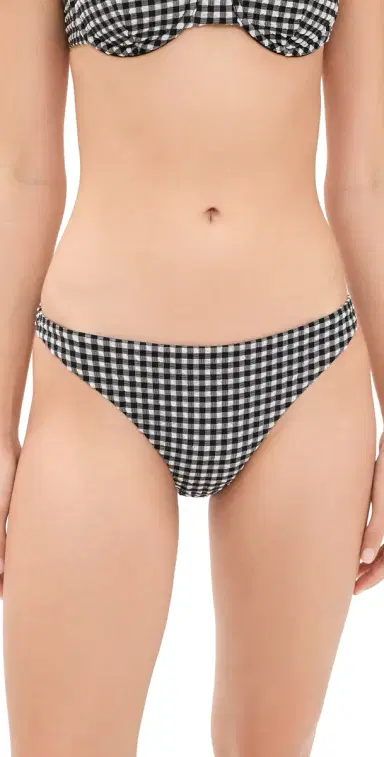 Onia Ashley Bikini Bottoms Black/White | Thumbnail 1