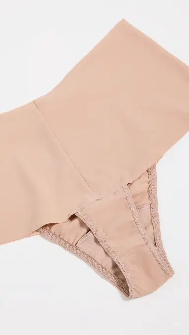 Hanky Panky Breathe High Rise Thong 5 Pack Taupe | Thumbnail 5