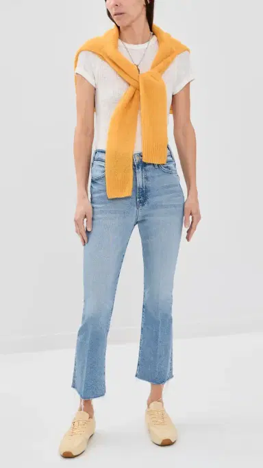 Mother Petite Lil Hustler Ankle Fray Jeans Sow Surreal 23 | Thumbnail 5