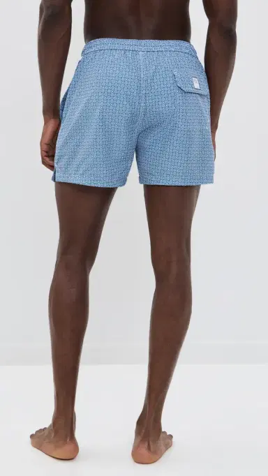 Fedeli Madeira Swim Trunks 5 Navy Circular Print | Thumbnail 3 Fedeli Madeira Swim Trunks 5 Navy Circular Print | Thumbnail 3