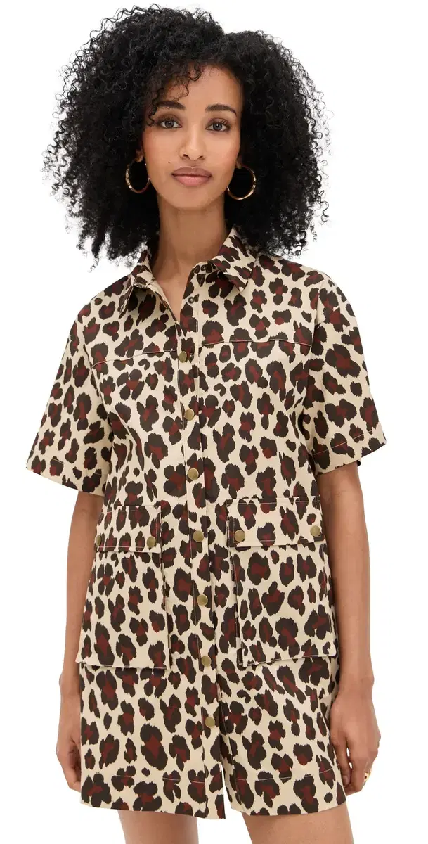 LE BOP Utility Dress eopard