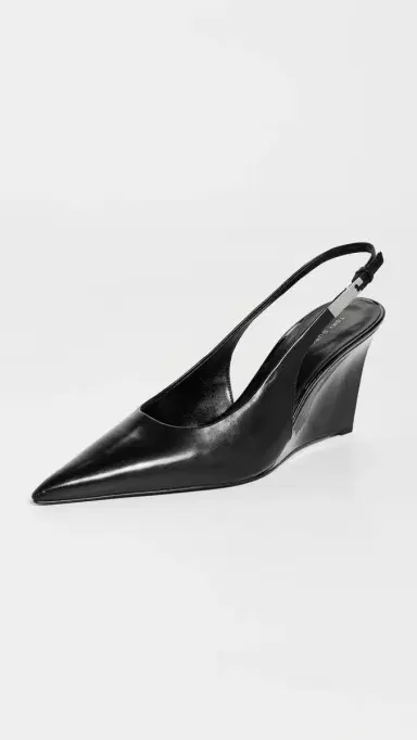 Tory Burch Gigi Slingback Wedges Perfect Black | Thumbnail 2