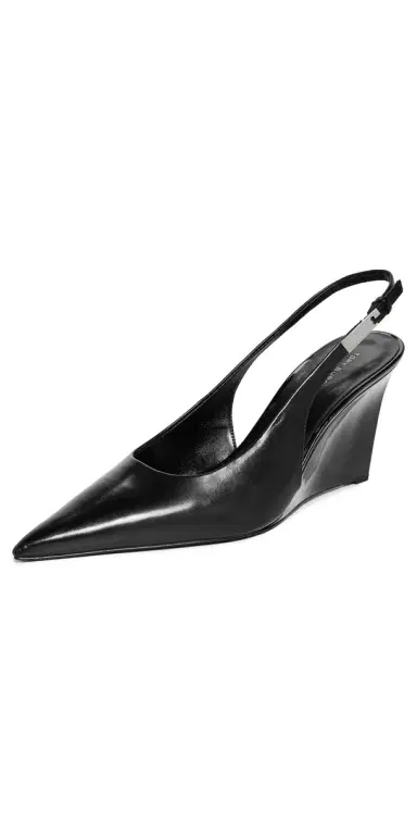 Tory Burch Gigi Slingback Wedges Perfect Black | Thumbnail 1