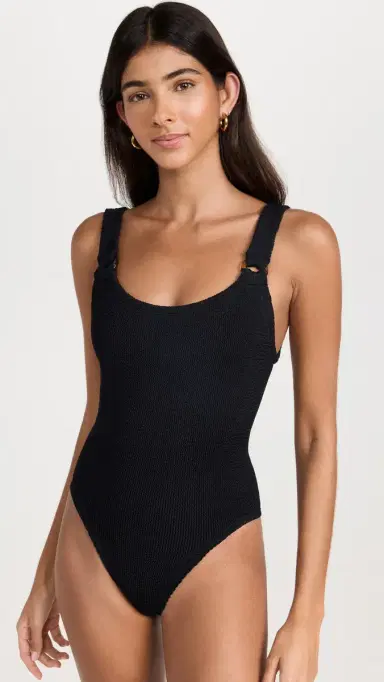 Hunza G Domino Swim One Piece Black One Size | Thumbnail 2 Hunza G Domino Swim One Piece Black One Size | Thumbnail 2
