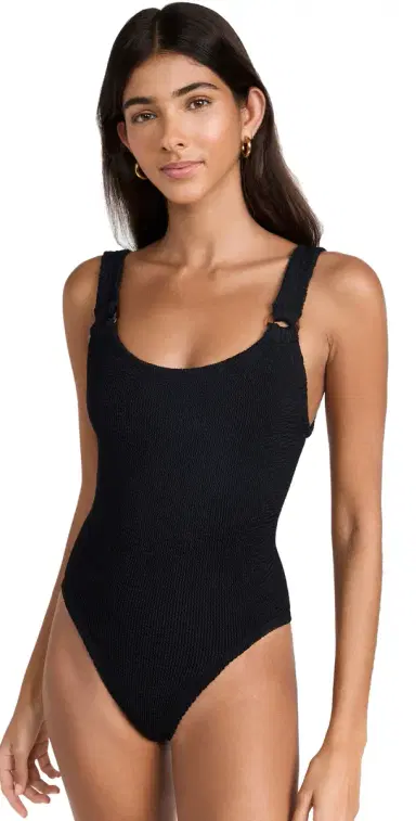 Hunza G Domino Swim One Piece Black One Size | Thumbnail 1 Hunza G Domino Swim One Piece Black One Size | Thumbnail 1