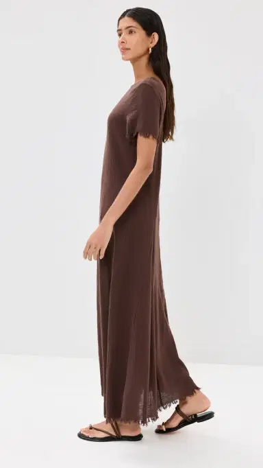 Staud Le Havre Dress Dark Chocolate XS/S | Thumbnail 4
