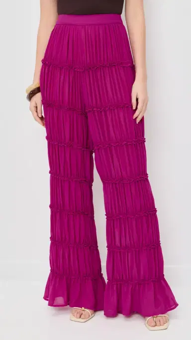 Andrea Iyamah Sina Pants Magenta | Thumbnail 2