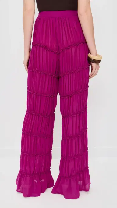 Andrea Iyamah Sina Pants Magenta | Thumbnail 3