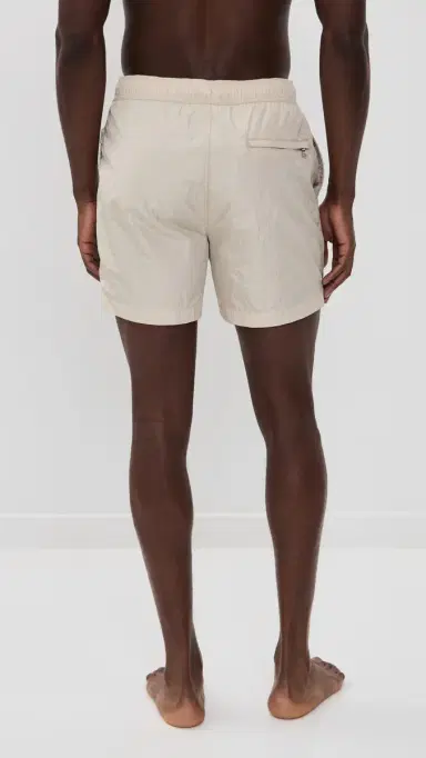 Onia Nylon Crinkle Swim Trunks 5 Stone L | Thumbnail 3 Onia Nylon Crinkle Swim Trunks 5 Stone L | Thumbnail 3