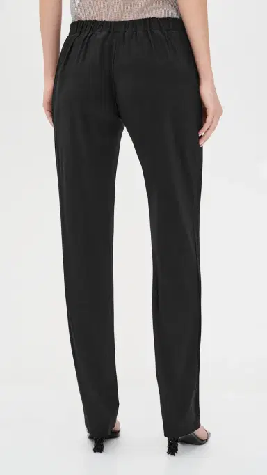 Norma Kamali Flat Front Mens Pants Black | Thumbnail 3 Norma Kamali Flat Front Mens Pants Black | Thumbnail 3