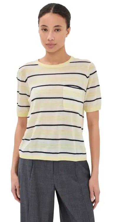 TWP Striped Cashmere Tee ulti | Thumbnail 1 TWP Striped Cashmere Tee ulti | Thumbnail 1