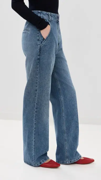 Tibi Spring Denim Barry Jeans Classic Blue 25 | Thumbnail 4