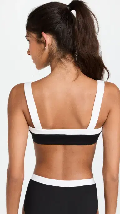 Staud Liv Bikini Top Black/White | Thumbnail 4 Staud Liv Bikini Top Black/White | Thumbnail 4